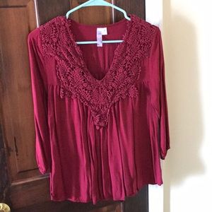 Red Flowy Top from Francesca’s